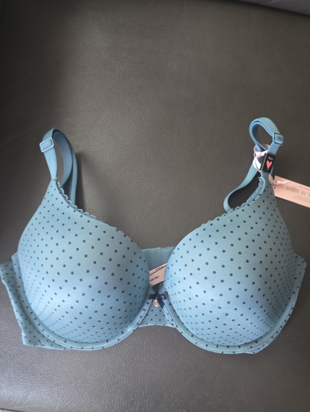 Polka Dot Light Blue T-Shirt Bra